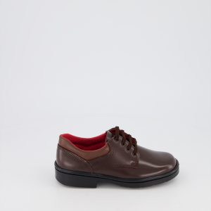 Boys Brown School Shoes